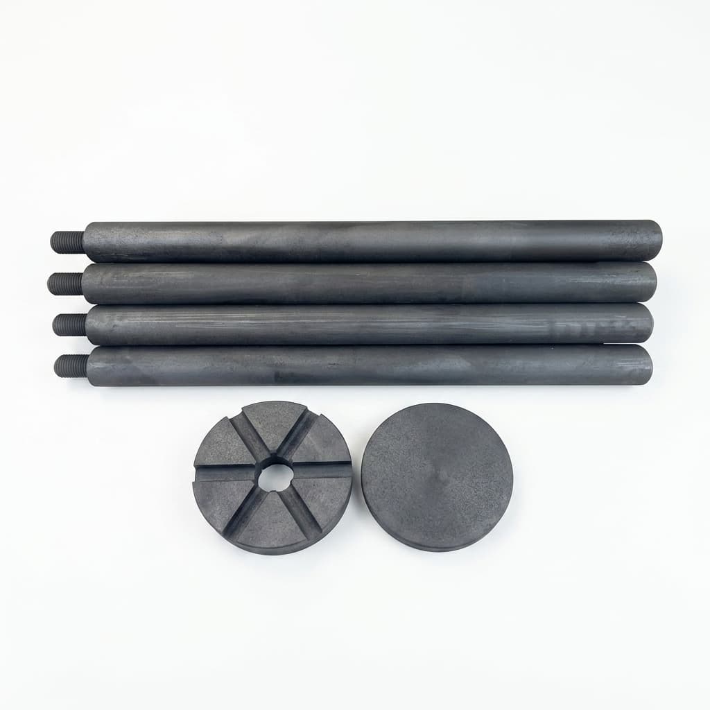 Industrial graphite replacement rotor for aluminum degassing 2