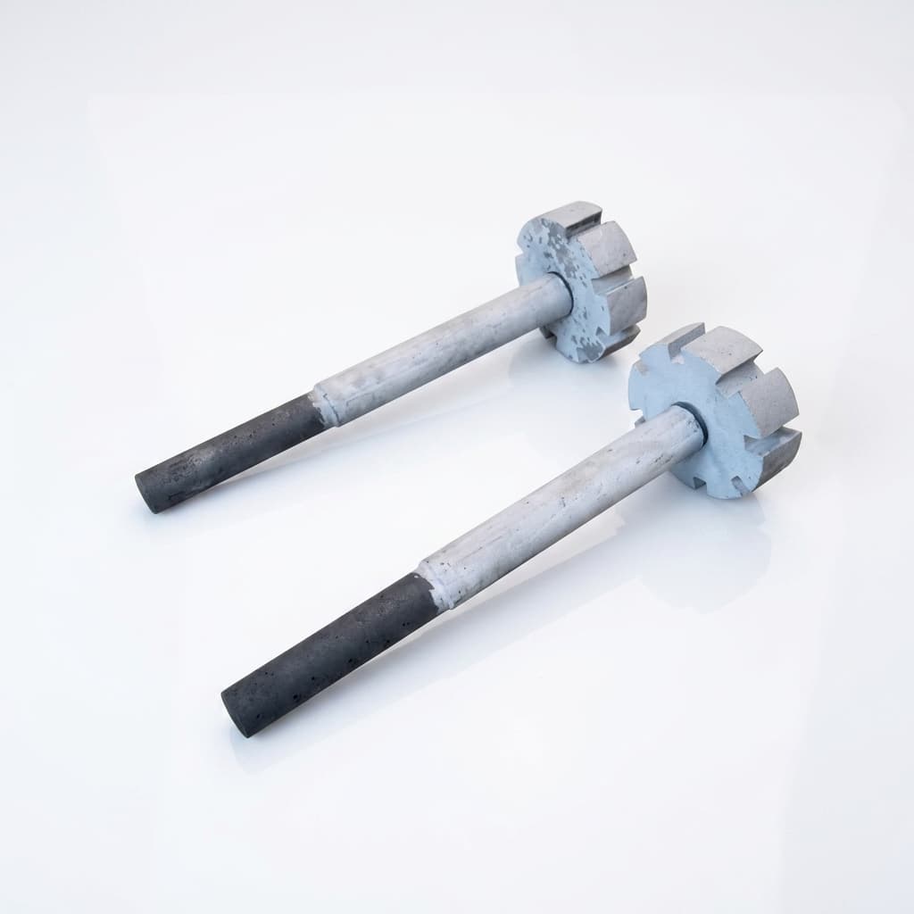 Graphite rotor and shaft for aluminum degassing 3