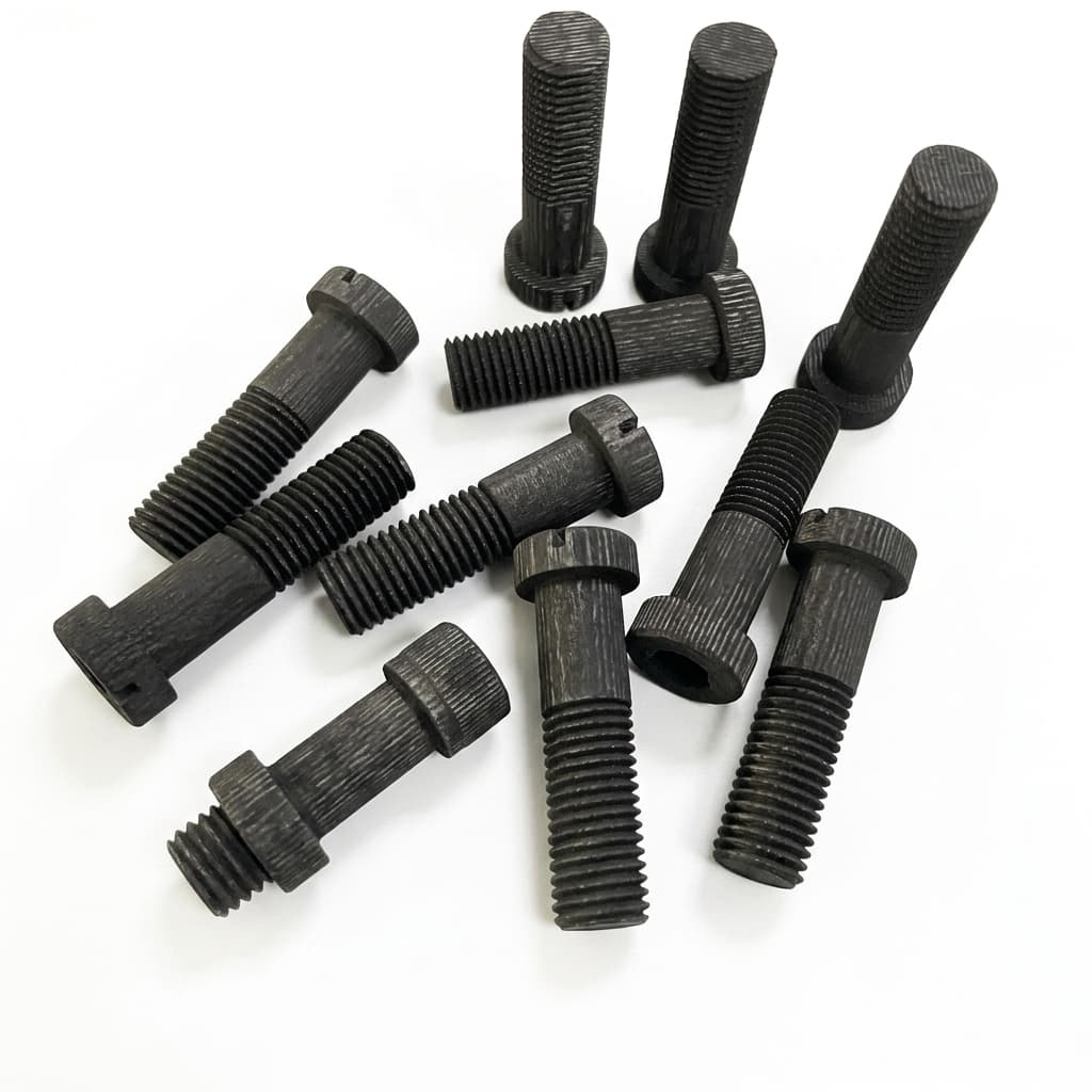 Carbon carbon composite threaded fastener 1